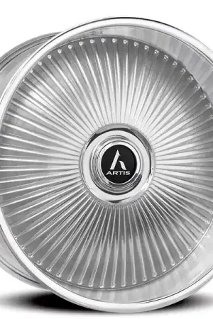 Free Delivery 26" Artis Forged Wheels Reno Brushed Silver with Chrome Lip XL Floating Cap Rims