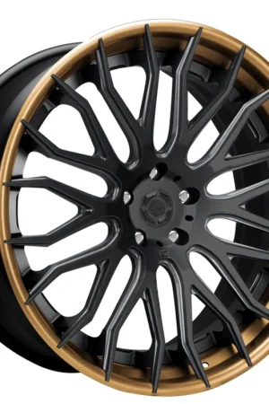 While Supplies Last 26" Lexani Forged Wheels LZ-104 Satin Black Face with Bronze Lip Rims