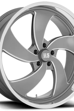 24" U.S. Mags Wheels Desperado 5 U133 Anthracite Milled with Diamond Cut Lip Rims Reduced Price