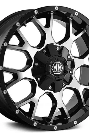 18" Mayhem Wheels 8015 Warrior Black with Machined Face Off-Road Rims Brand New