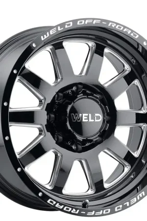 Buy Online 18" Weld Off-Road Wheels Stealth W102 Gloss Black Milled Rotary Forged Rims