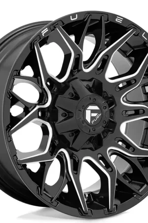 Fan Favorite 20" Fuel Wheels D769 Twitch Gloss Black Milled Off-Road Rims
