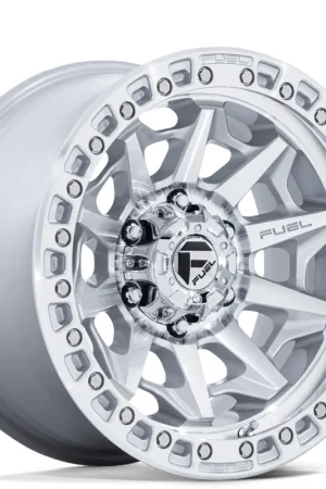 17" Fuel Wheels D883 Covert Silver with Machined Face Off-Road Rims Direct From Factory