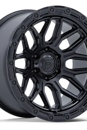 18" Fuel Wheels FC881 Surge Matte Black with Gloss Black Lip Off-Road Rims Direct From Manufacturer