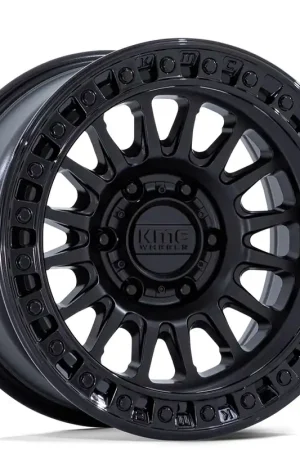 18" KMC Wheels KM552 IMS Matte Black with Gloss Black Lip Off-Road Rims Last Chance