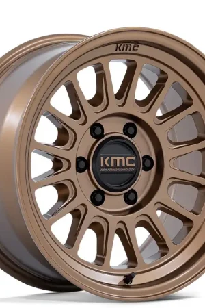 17" KMC Wheels KM733 Impact FFT Matte Bronze Off-Road Flow Formed Rims Genuine