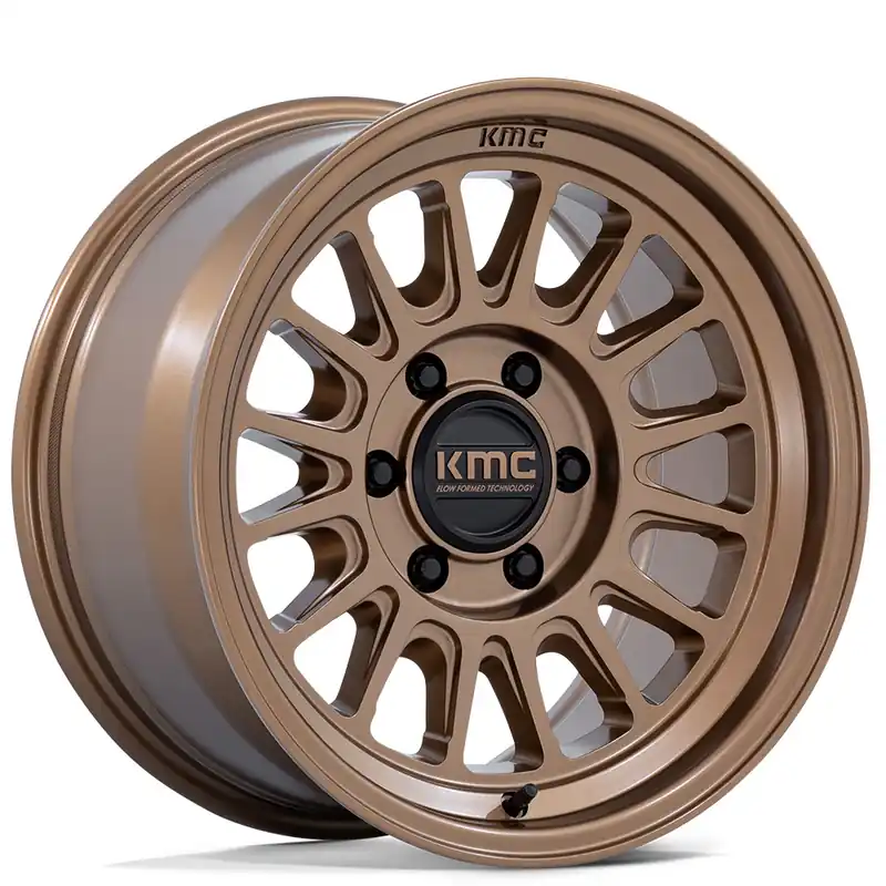 17" KMC Wheels KM733 Impact FFT Matte Bronze Off-Road Flow Formed Rims Genuine