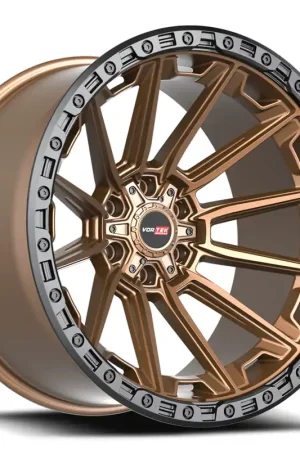24" Vortek Off-Road VRT-601 Spartan Matte Bronze with Black Bead Ring Rims Bargain