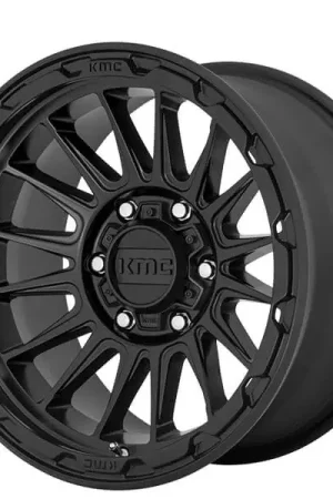 Reduced Price 17" KMC Wheels KM542 Impact Satin Black Crossover Rims