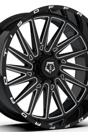 20" TIS Wheels 547BM Gloss Black Milled Crossover Rims Flash Sale