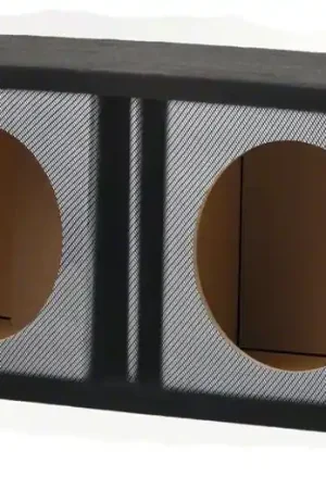 12-Inch Dual Vented Black Carbon Fiber Subwoofer Enclosure Discount