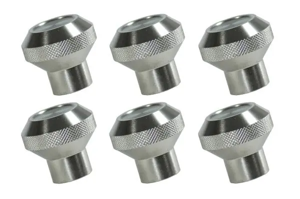 Rugged Ridge Instrument Knob Set - 6 Piece - Stainless - 11126-01 Premium