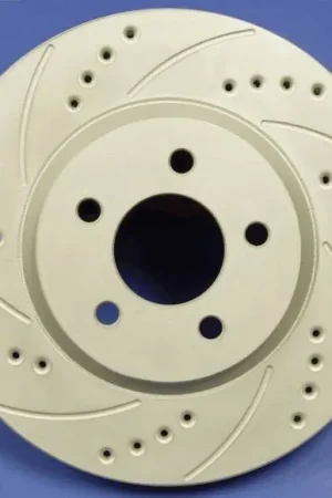 Today Only Mitsubishi Mirage SP Performance Cross Drilled and Slotted Vented Front Rotors - F30-3924