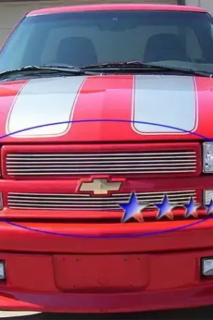 Instant Buy Chevrolet S10 APS Billet Grille - Criss Cross - Upper - Aluminum - C65705A