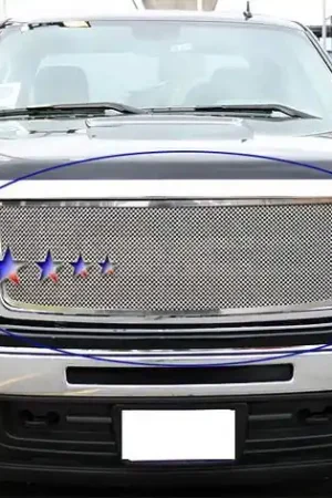 GMC Sierra APS Wire Mesh Grille - without Logo Opening - Upper - Stainless Steel - G76522T Crafted