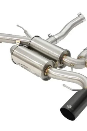 aFe MACHForce XP 2.5in Axle Back Stainless Exhaust w/ Black Tips 07-13 — PMD Premier Motoring Development Money Back Guarantee