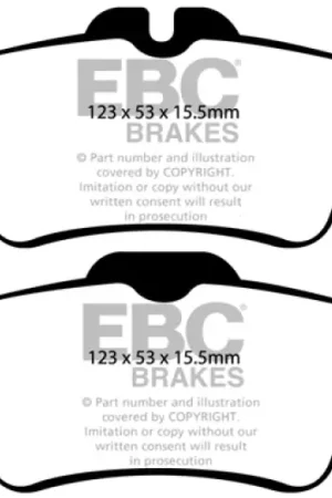 Best Choice EBC 08-10 Chevrolet Cobalt 2.0 Turbo (SS) Yellowstuff Rear Brake Pads — PMD Premier Motoring Development