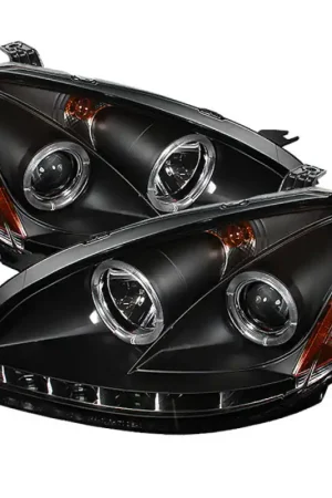 Spyder Nissan Altima 02-04 Projector Headlights Halogen Model- LED Hal — PMD Premier Motoring Development Limited Edition