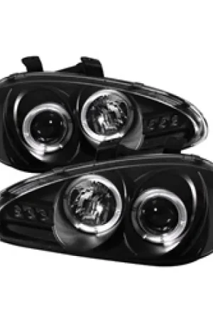 Cheap Spyder Mazda MX3 92-96 Projector Headlights LED Halo LED Black High H1 — PMD Premier Motoring Development