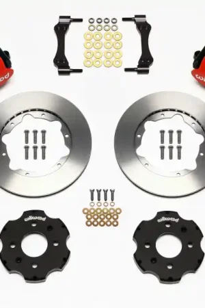 Wilwood Combination Parking Brake Rear Kit 11.00in Red Civic / Integra — PMD Premier Motoring Development Warranty Included