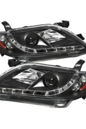 Low Price Spyder Toyota Camry 07-09 Projector Headlights DRL Black High H1 Low H — PMD Premier Motoring Development