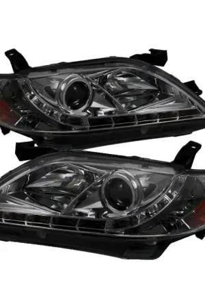 Spyder Toyota Camry 07-09 Projector Headlights DRL Smoke High H1 Low H — PMD Premier Motoring Development Warranty Included