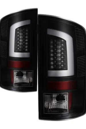 Best Seller Spyder 07-09 Dodge Ram 2500/3500 V3 Light Bar LED Tail Lights - Blk Sm — PMD Premier Motoring Development
