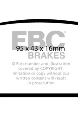 Authentic EBC 07-12 Land Rover LR2 3.2 Ultimax2 Rear Brake Pads — PMD Premier Motoring Development