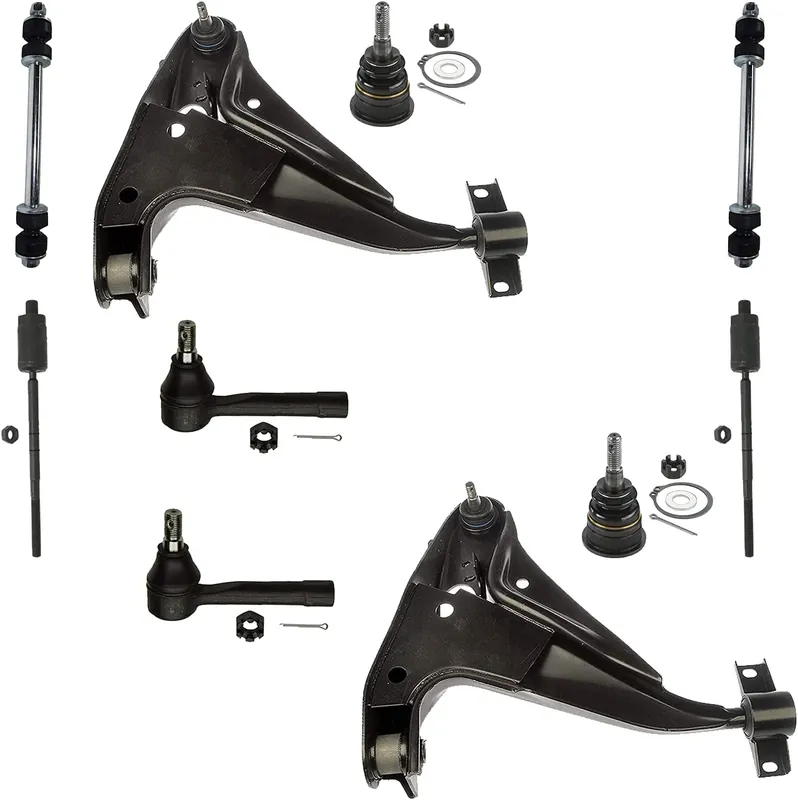 10pc Front Lower Control Arms Tie Rods Sway Bar Links Suspension Kit Last Chance