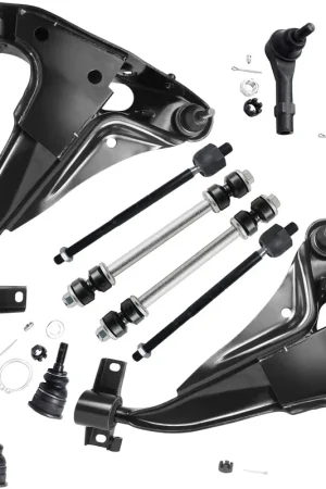 10pc Front Lower Control Arms Tie Rods Sway Bar Links Suspension Kit Premium