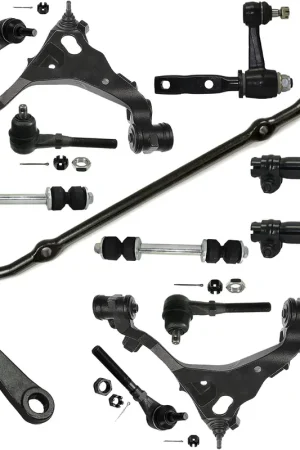 13pc Front Lower Control Arms Sway Bar Links Tie Rods Suspension Kit Shop Now