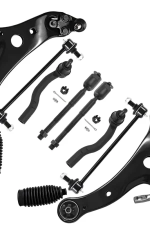 10pc Front Lower Control Arms Tie Rods Sway Bar Links Suspension Kit Don’t Miss Out