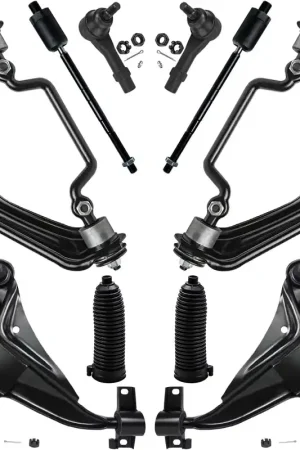 10pc Front Upper Lower Control Arms Inner Outer Tie Rods Suspension Kit Handmade