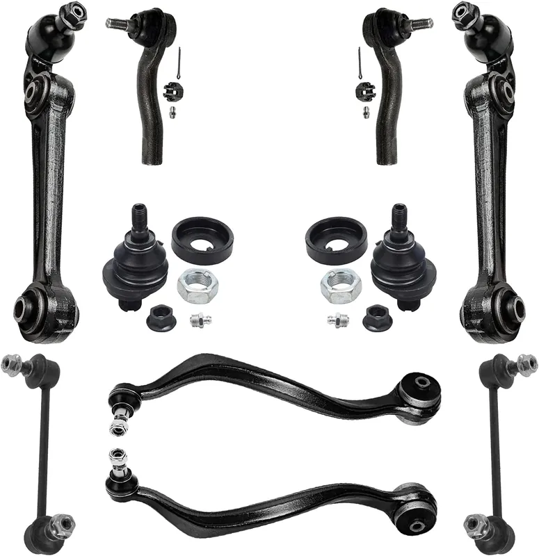 10pc Front Lower Forward Rearward Control Arms Upper Ball Joints Suspension Kit Next Day Delivery