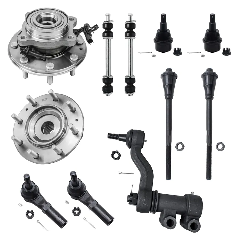 11pc Front Wheel Hub and Bearings Tie Rods Sway Bar Links Suspension Kit Final Sale