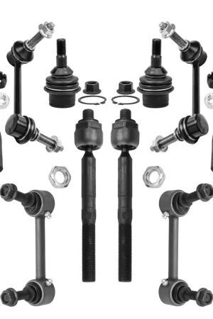 12pc Front Inner Outer Tie Rods Lower Ball Joints Sway Bar Links Suspension Kit Best Price