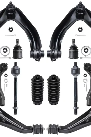 12pc Front Upper Lower Control Arms Ball Joints Tie Rods Suspension Kit Exclusive Offer