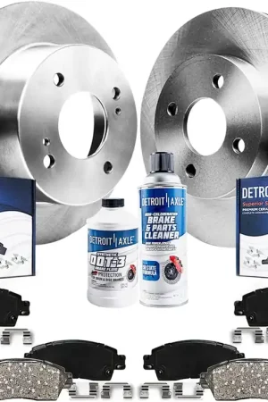 10pc Front & Rear Disc Rotors and Ceramic Brake Pads Kit Limited Edition