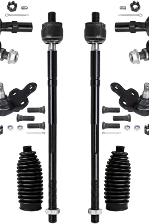 10pc Front Tie Rods Sway Bar Links Lower Ball Joints Suspension Kit Sale