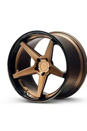 Seasonal Sale Ferrada Wheels FR3 Matte Bronze with Gloss Black Lip Wheel; 20x9; 15mm Offset