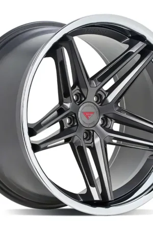 Ferrada Wheels CM1 Matte Graphite with Chrome Lip Wheel; 20x10; 13mm Offset Markdown