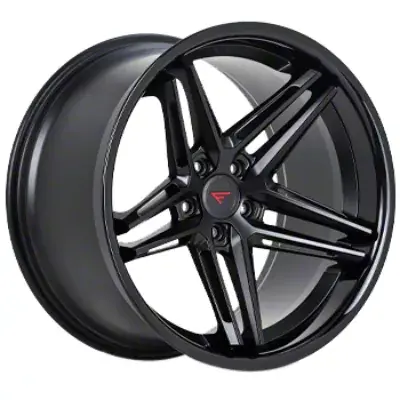 Ferrada Wheels CM1 Matte Black with Gloss Black Lip Wheel; 20x12; 0mm Offset Original