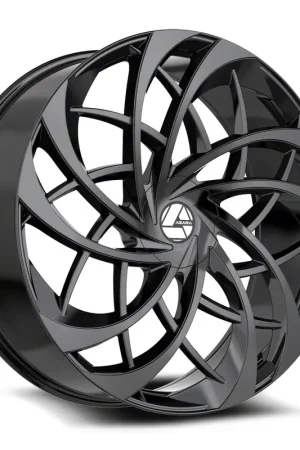 Hassle-Free Returns Azara AZA-540 Gloss Black Wheel; Rear Only; 22x9.5; 15mm Offset