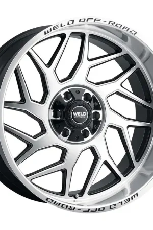 Trusted Brand Weld Off-Road Fulcrum Wheel 20x9 5x127 & 5x139.7 Gloss Black Machined 0mm - FREE T-SHIRT INCLUDED!