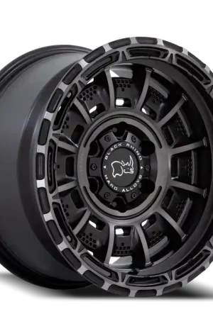 Free Delivery Black Rhino Legion Wheel 17x9 5x127 Matte Black Machined With Gray Tint -12mm - FREE T-SHIRT INCLUDED!