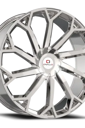 Cheap Cavallo Clv-51 Wheel 22x9.5 6x135 & 6x139.7 Nano Chrome 25mm