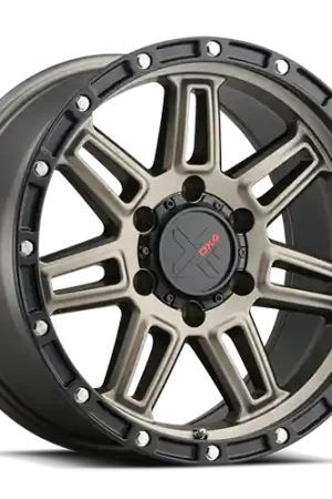 Limited Edition Dx4 Rebel Wheel 16x8 6x139.7 Matte Bronze w/ Black Ring -6mm