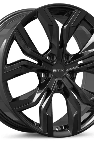 Free Shipping RTX Venom Wheel 18x7.5 5x114.3 Gloss Black 35mm 083495 - FREE T-SHIRT INCLUDED!
