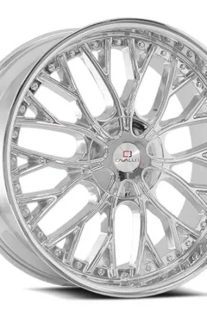 Cavallo Clv-33 Wheel 22x9.5 Blank Custom Drilled Nano Chrome 15mm Direct From Manufacturer