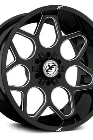 Best Seller Xf Off-Road Xf-233 Wheel 22x12 8x165.1 & 8x170 Gloss Black & Milled -44mm
